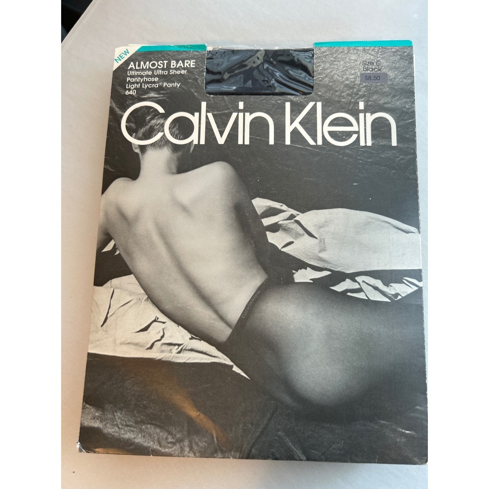 Vintage‎ Calvin Klein Hanes Pantyhose Bundle 4pk Black Control Top Size C  Med - Picture 4 of 5